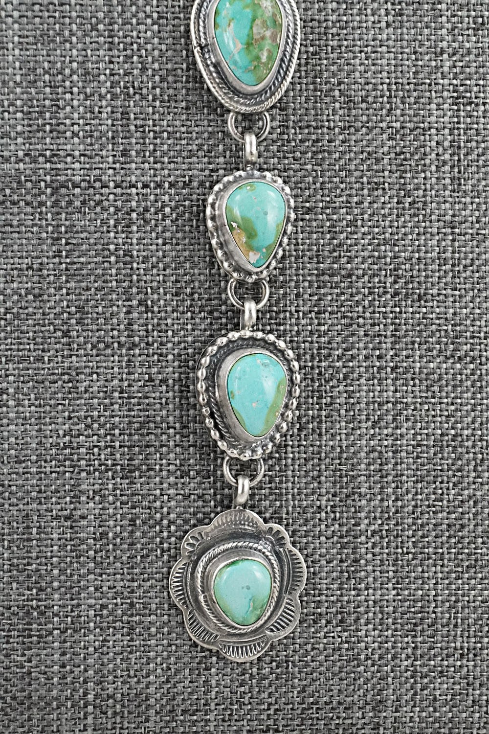 Turquoise & Sterling Silver Necklace - Bobby Johnson