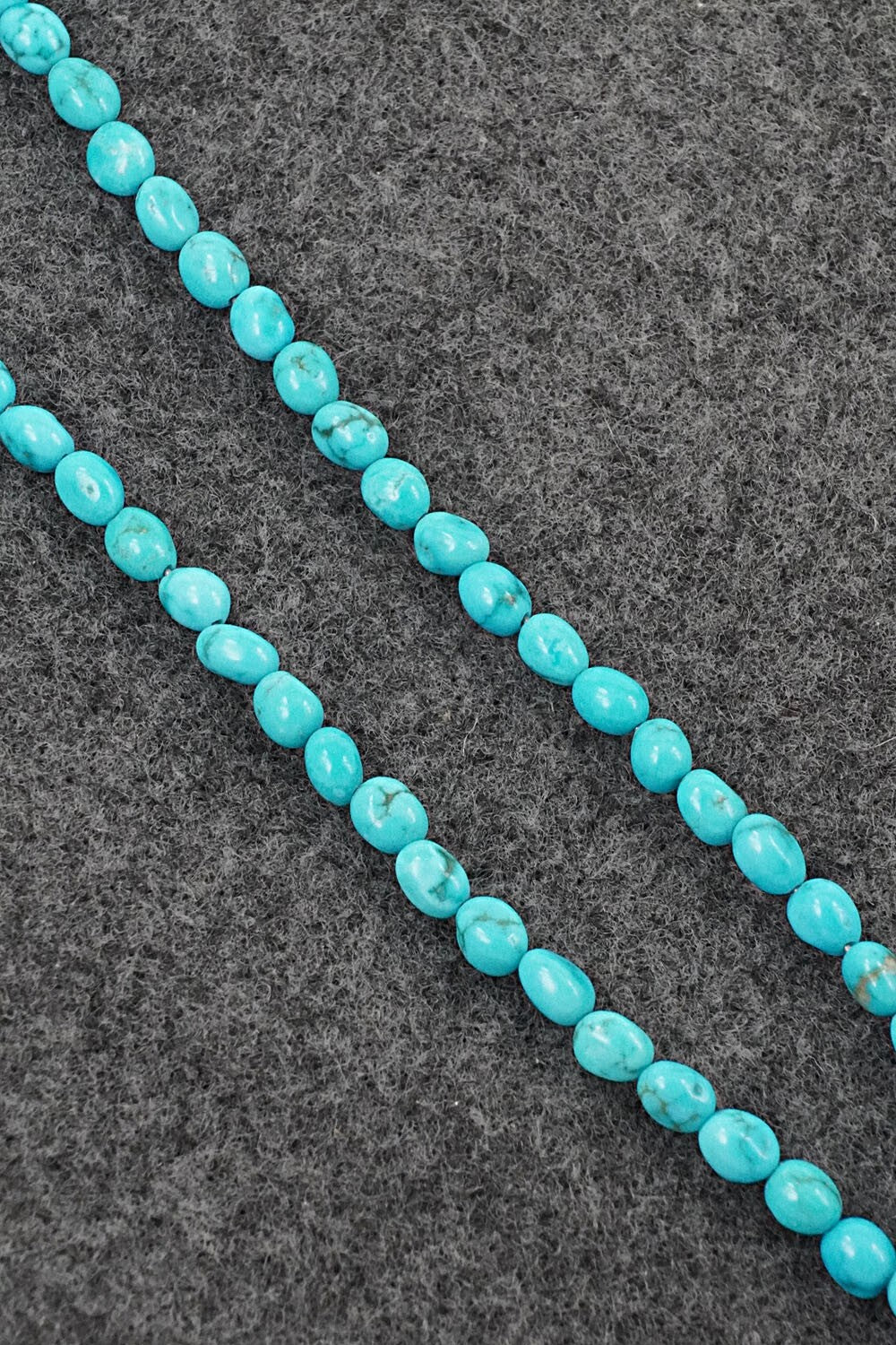 Turquoise & Sterling Silver Necklace 16" - Helen Tsosie