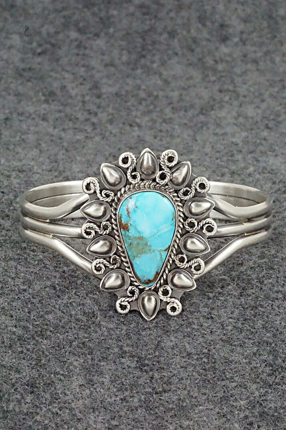 Turquoise & Sterling Silver Bracelet - Derrick Gordon