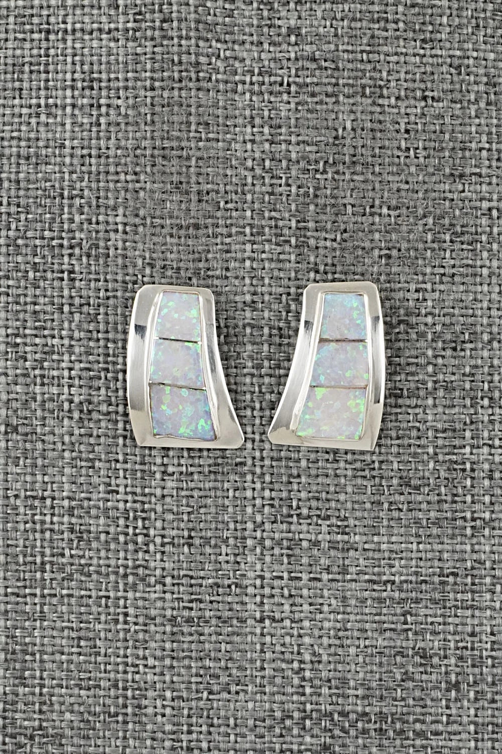 Opalite & Sterling Silver Earrings - Nathaniel Johnson