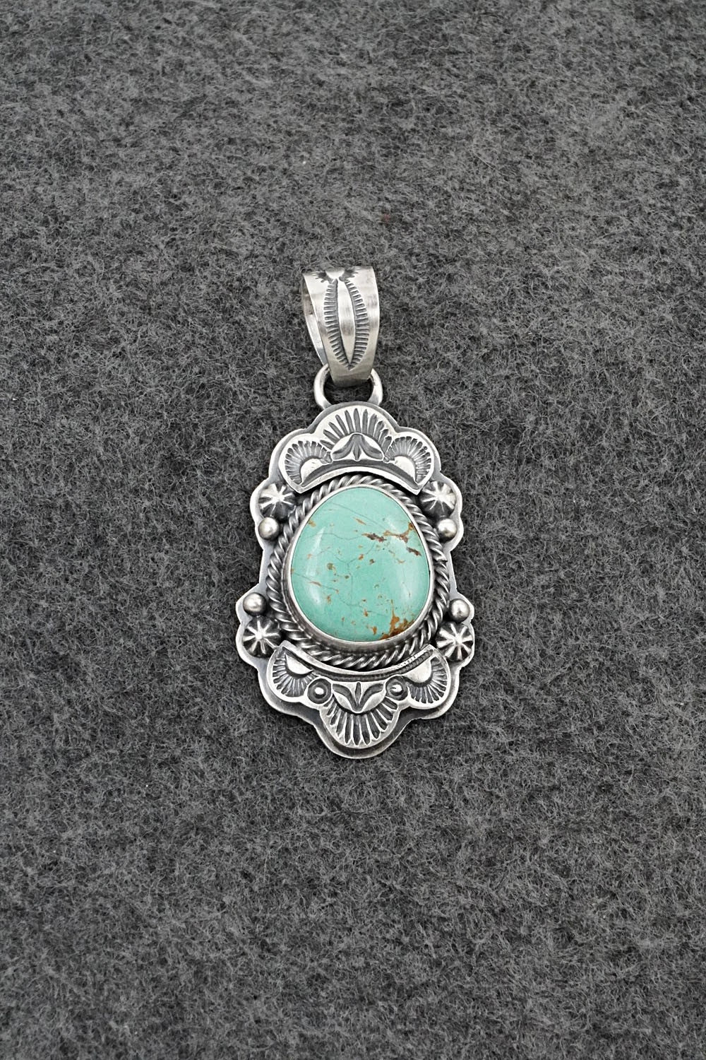 Turquoise & Sterling Silver Pendant - Randy Boyd