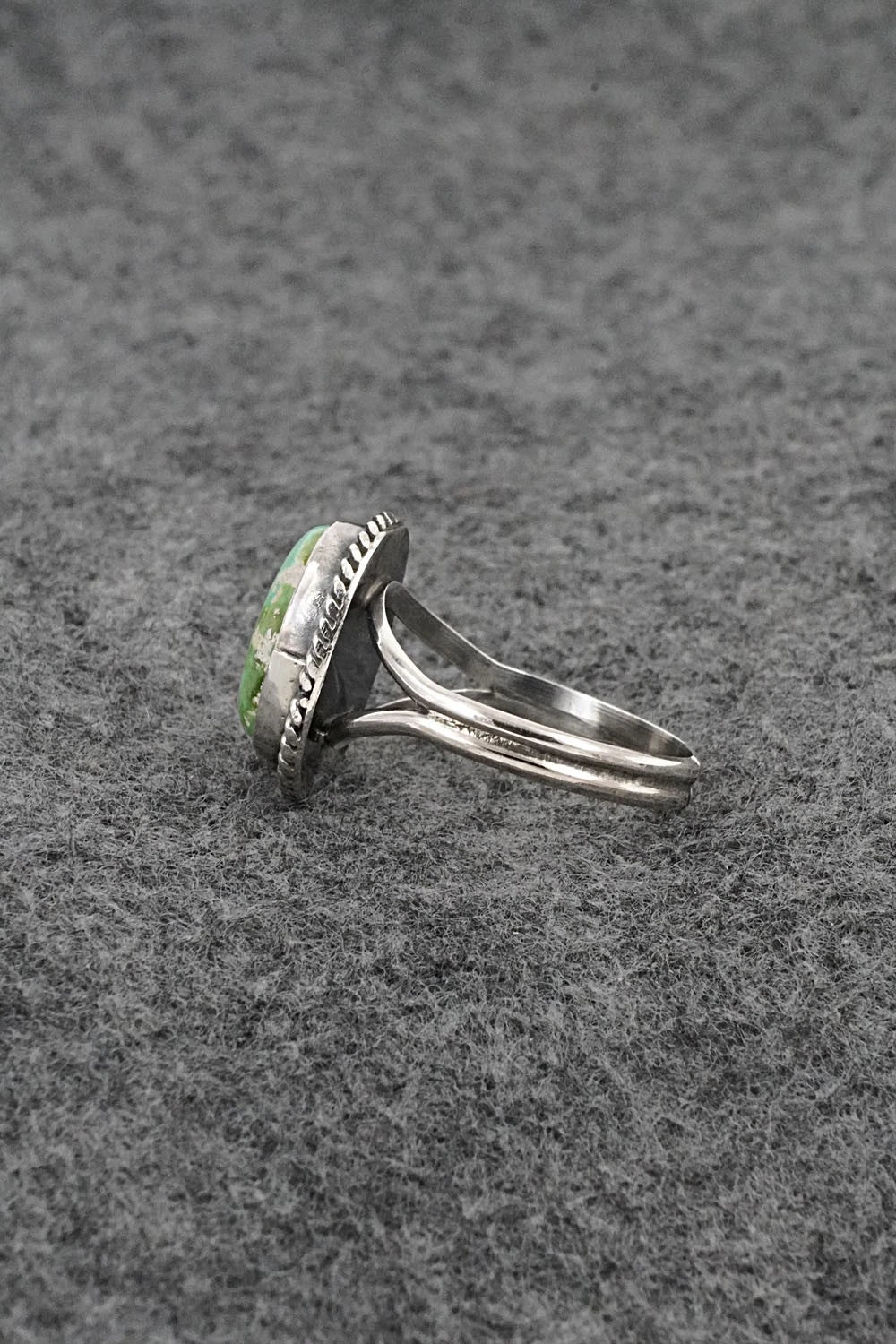 Turquoise & Sterling Silver Ring - Rosemary Saunders - Size 9