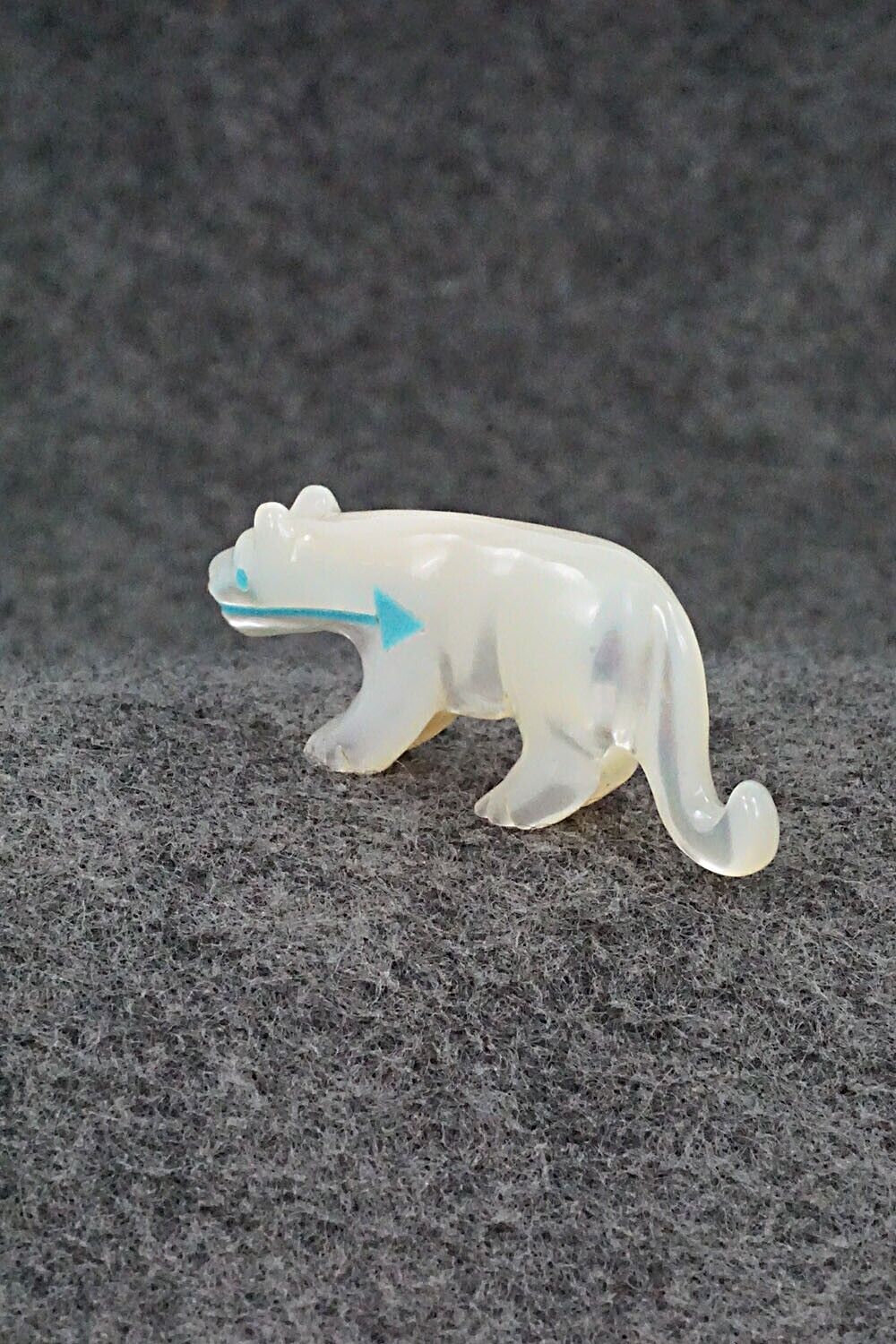 Mountain Lion Zuni Fetish Carving - Andres Quandelacy