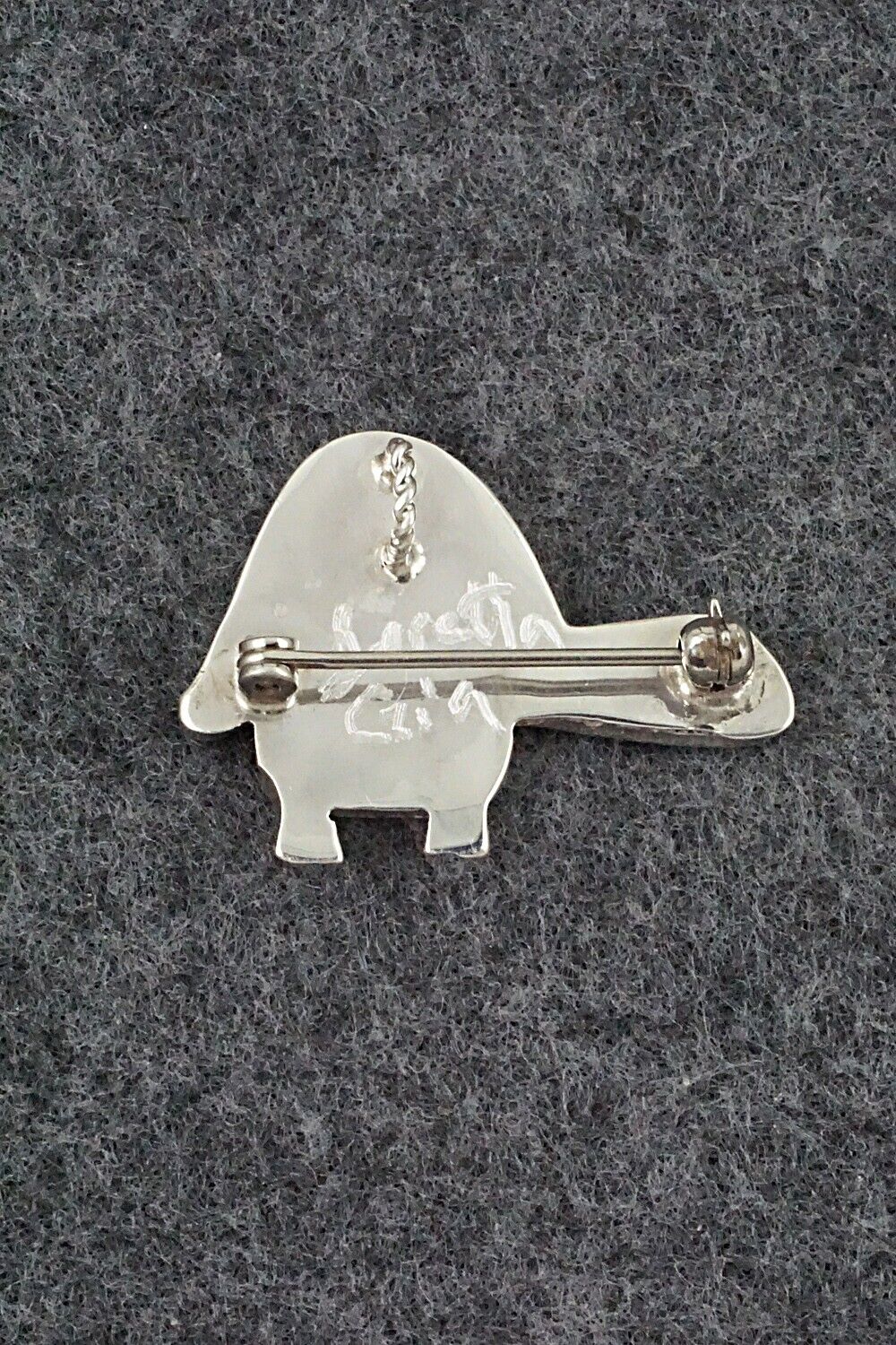 Multi Stone and Sterling Silver Pendant/Pin - Loretta Gia