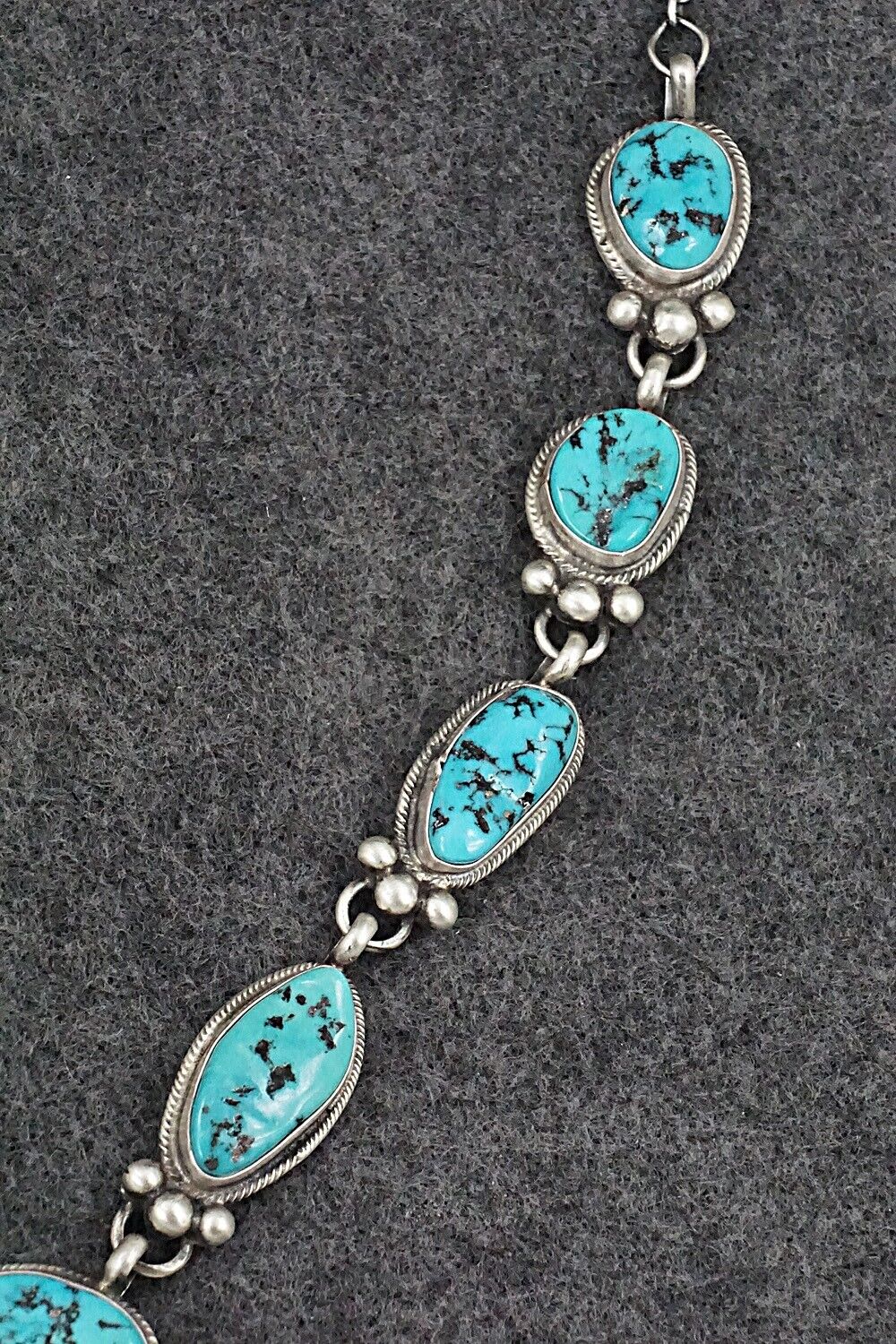 Turquoise & Sterling Silver Necklace Set - Bobby Johnson