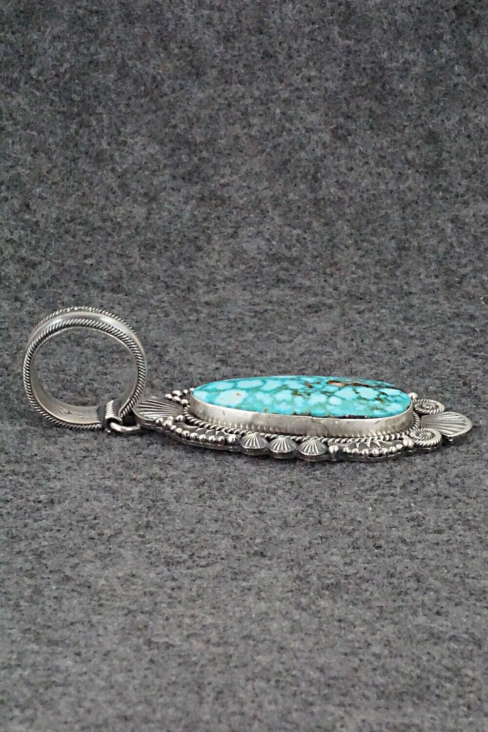 Turquoise & Sterling Silver Pendant - Michael Calladitto
