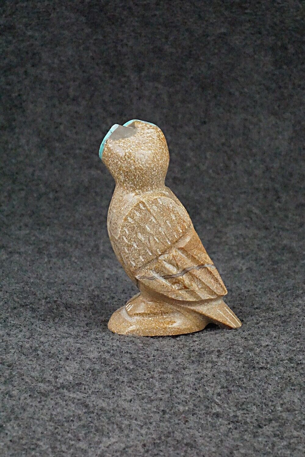 Owl Zuni Fetish Carving - Enrike Leekya