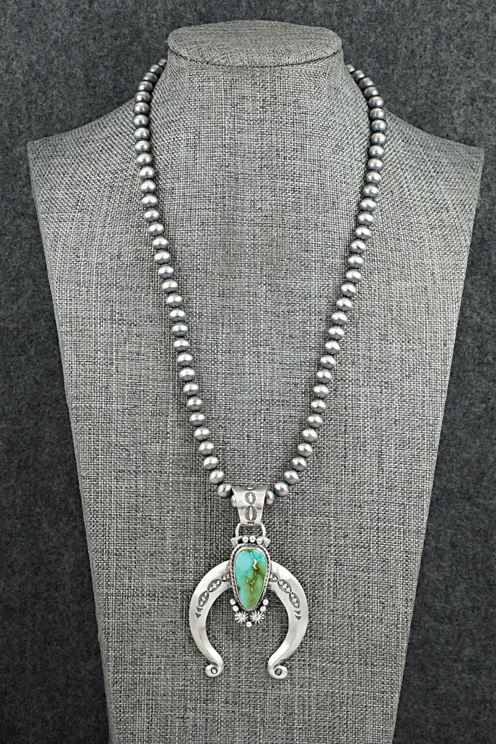 Turquoise & Sterling Silver Necklace - Samuel Yellowhair