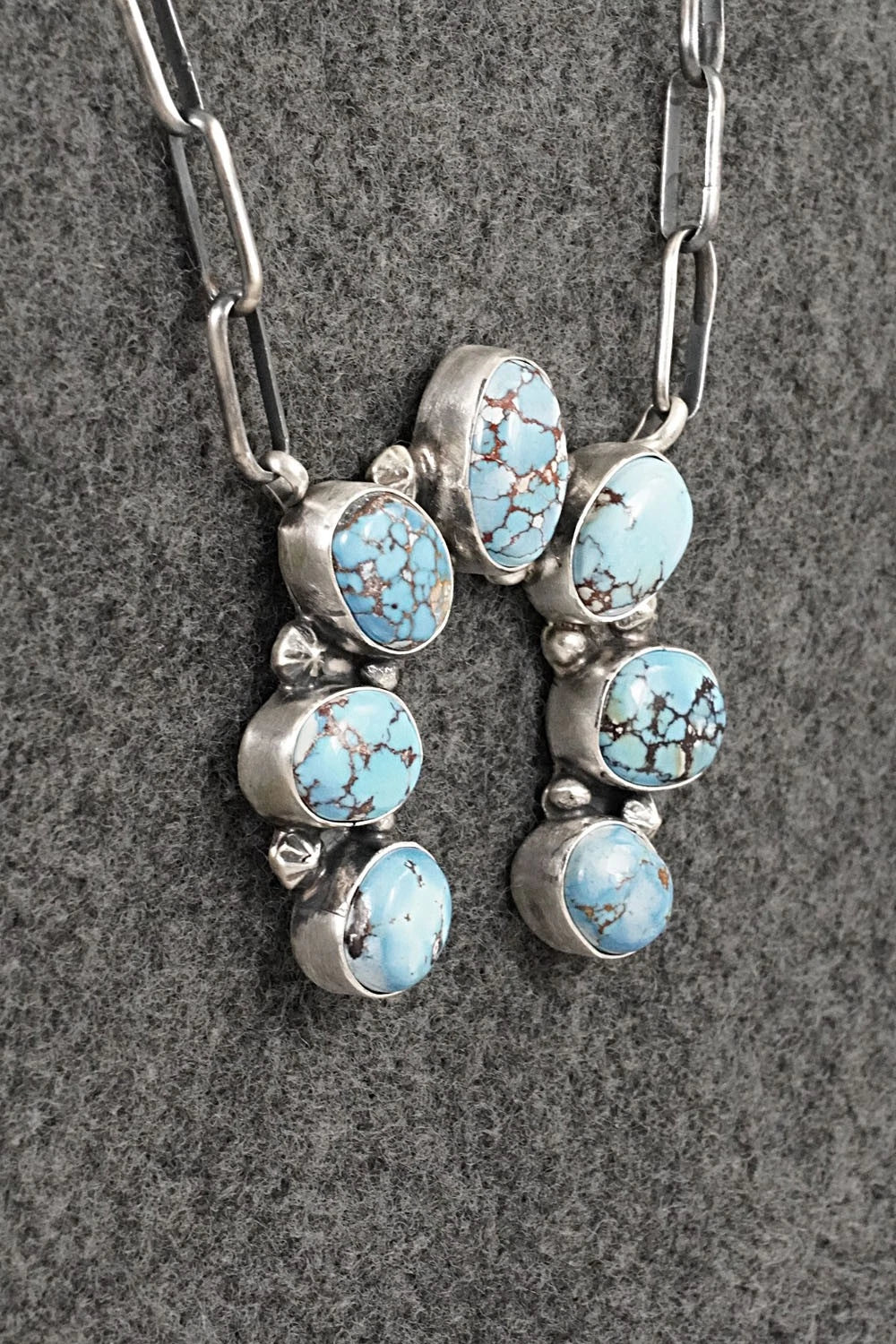 Turquoise & Sterling Silver Necklace - Darrin Livingston