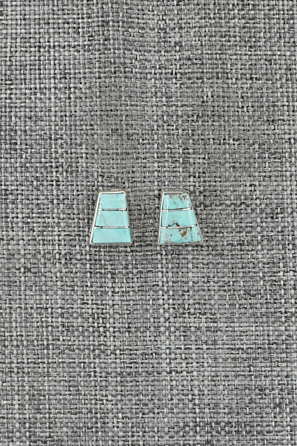 Turquoise and Sterling Silver Earrings - Michelle Haloo