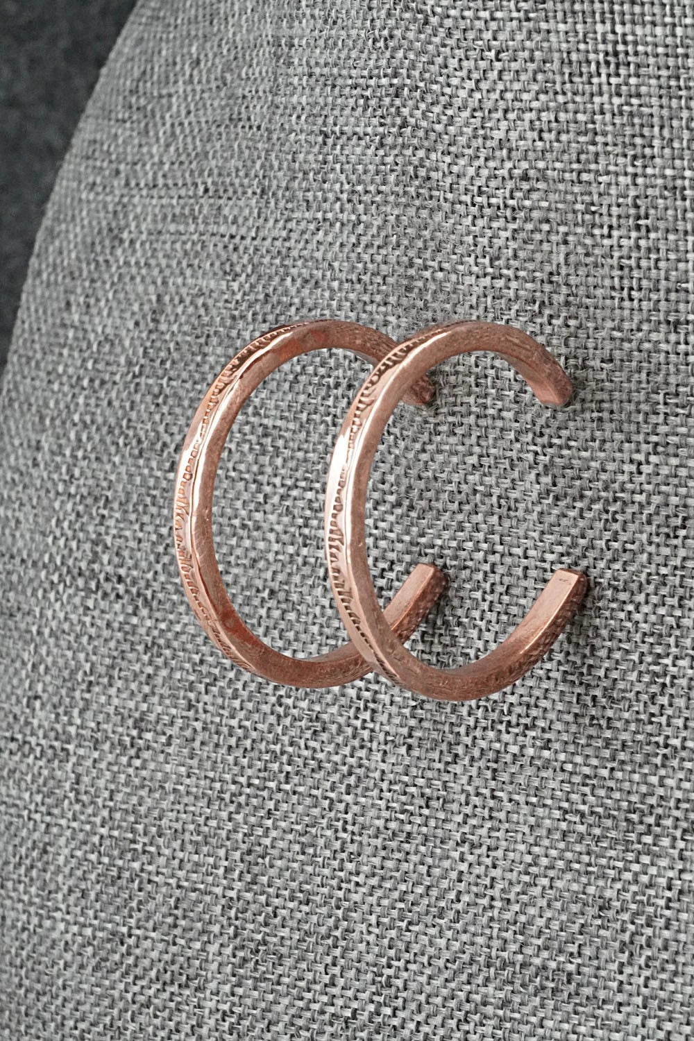 Copper Hoop Earrings - Elaine Tahe