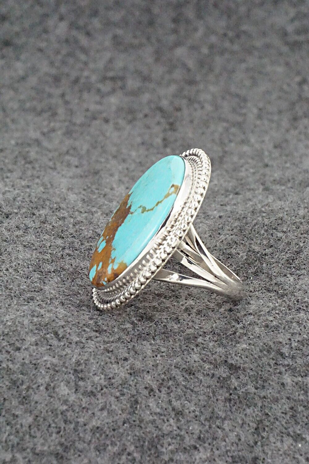 Turquoise & Sterling Silver Ring - Kiriza Tom - Size 6
