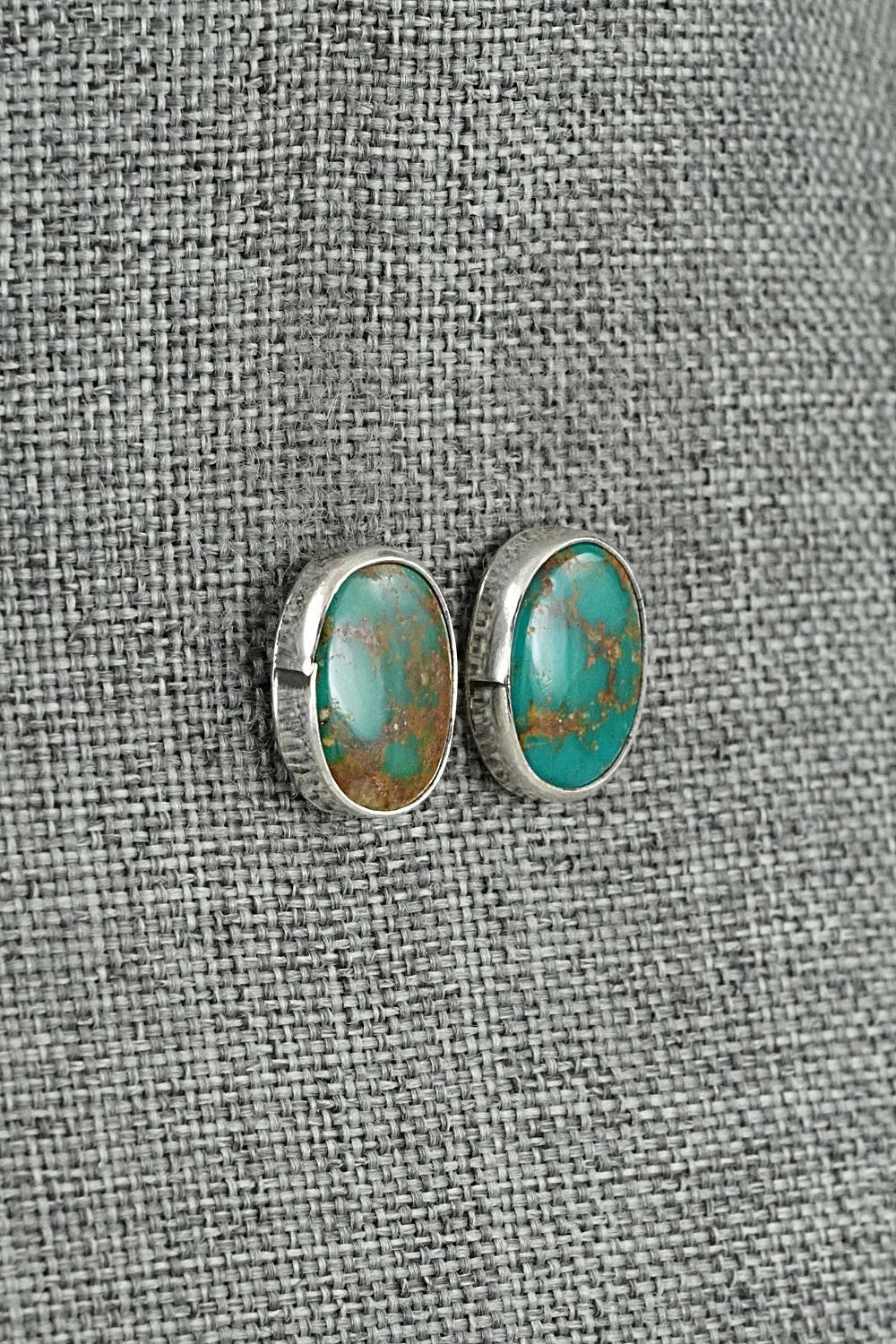 Turquoise & Sterling Silver Earrings - Rosemary Saunders