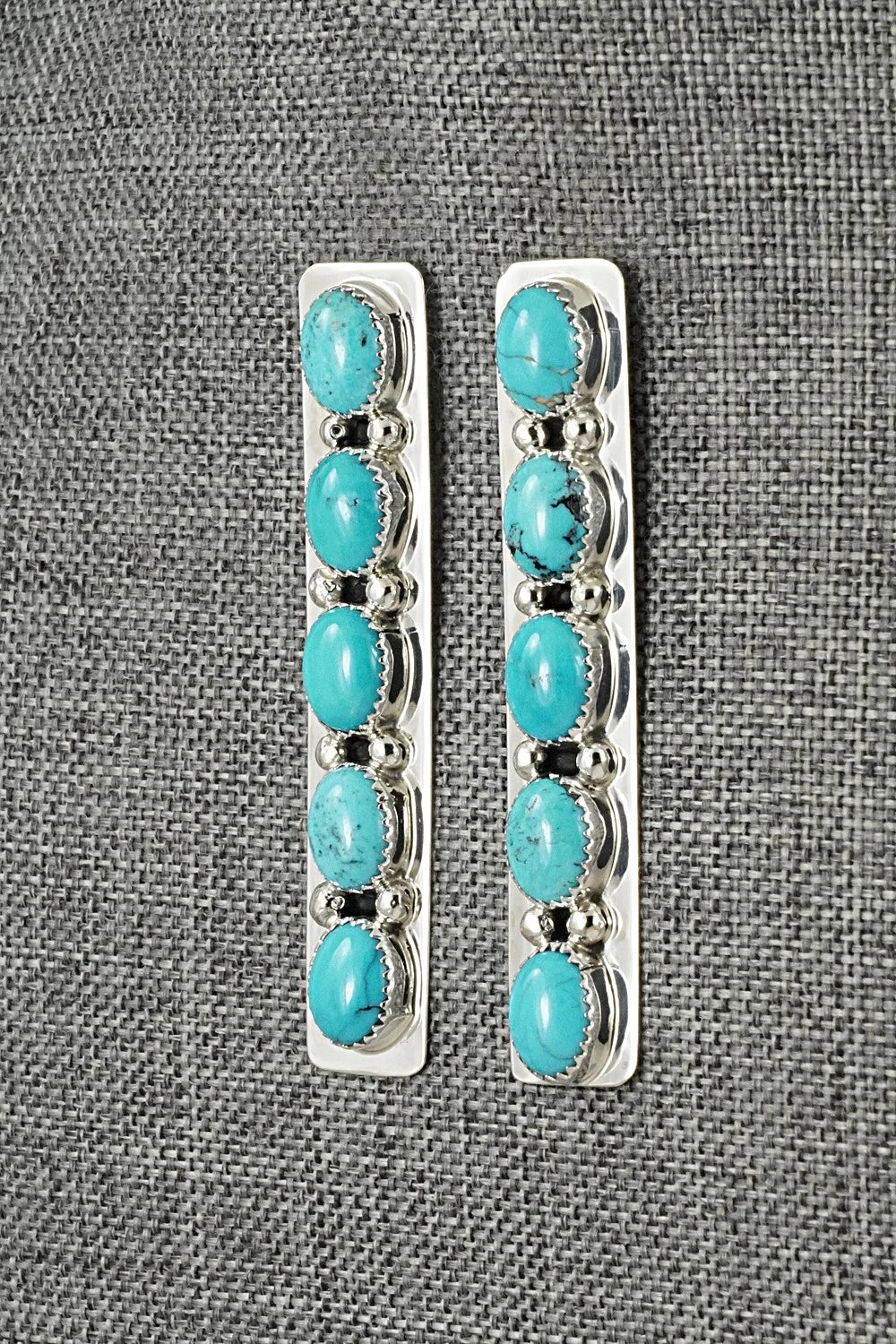 Turquoise & Sterling Silver Earrings - Jody Tsosie