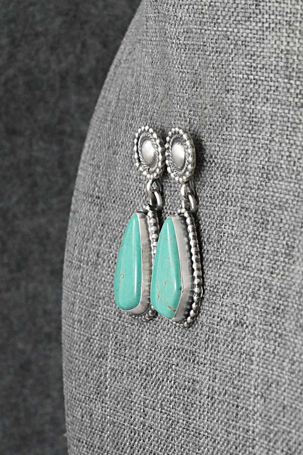 Turquoise & Sterling Silver Earrings - Darrin Livingston