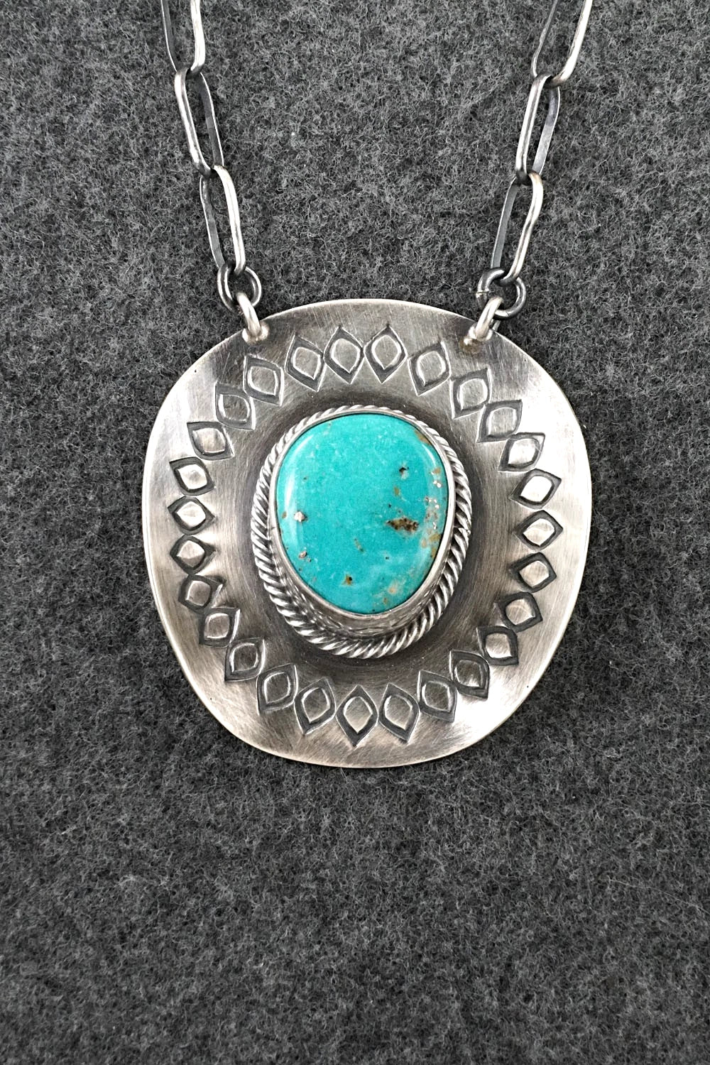 Turquoise & Sterling Silver Necklace - Randy Boyd