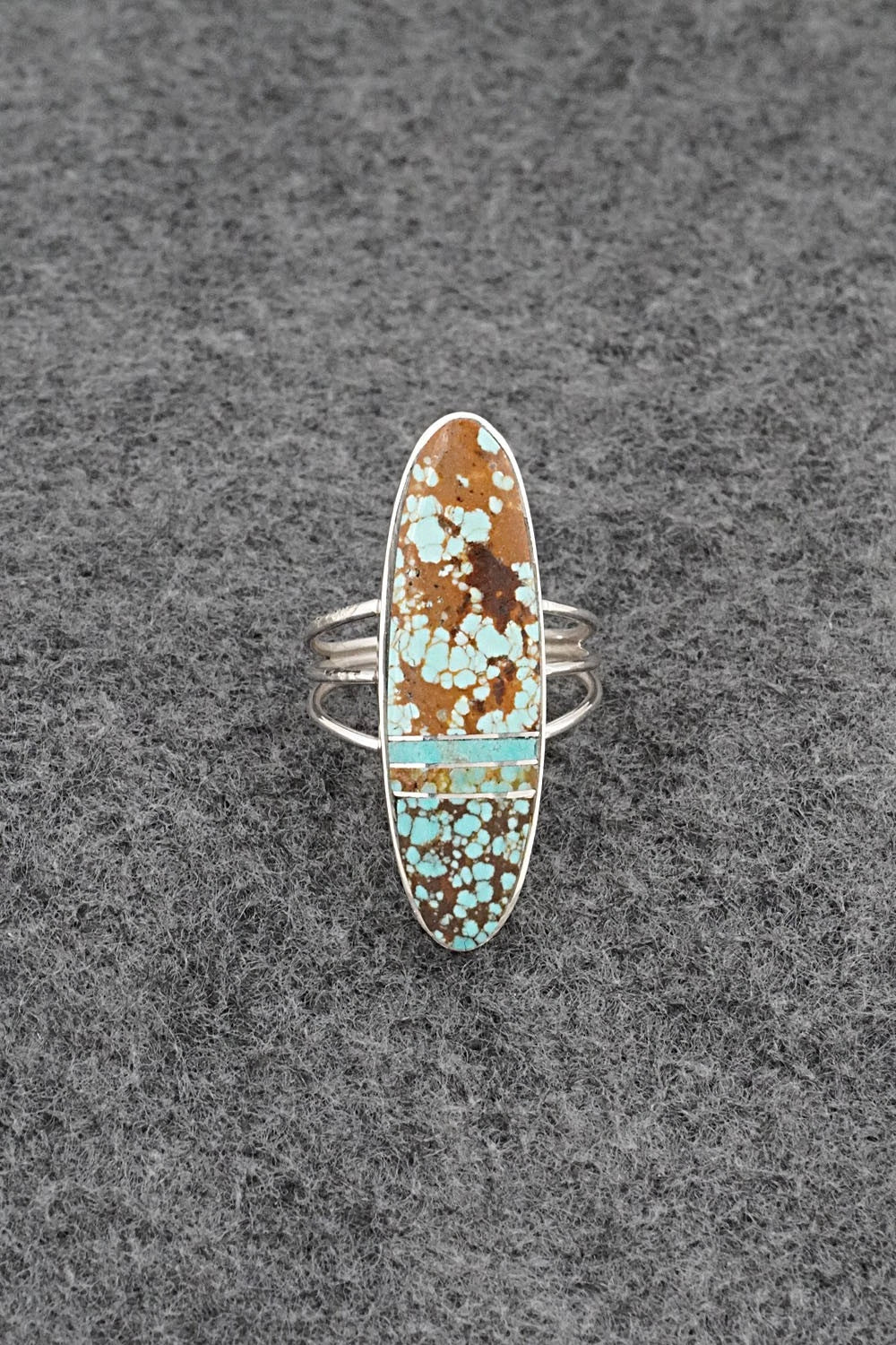 Turquoise & Sterling Silver Ring - Harold Smith - Size 6.75