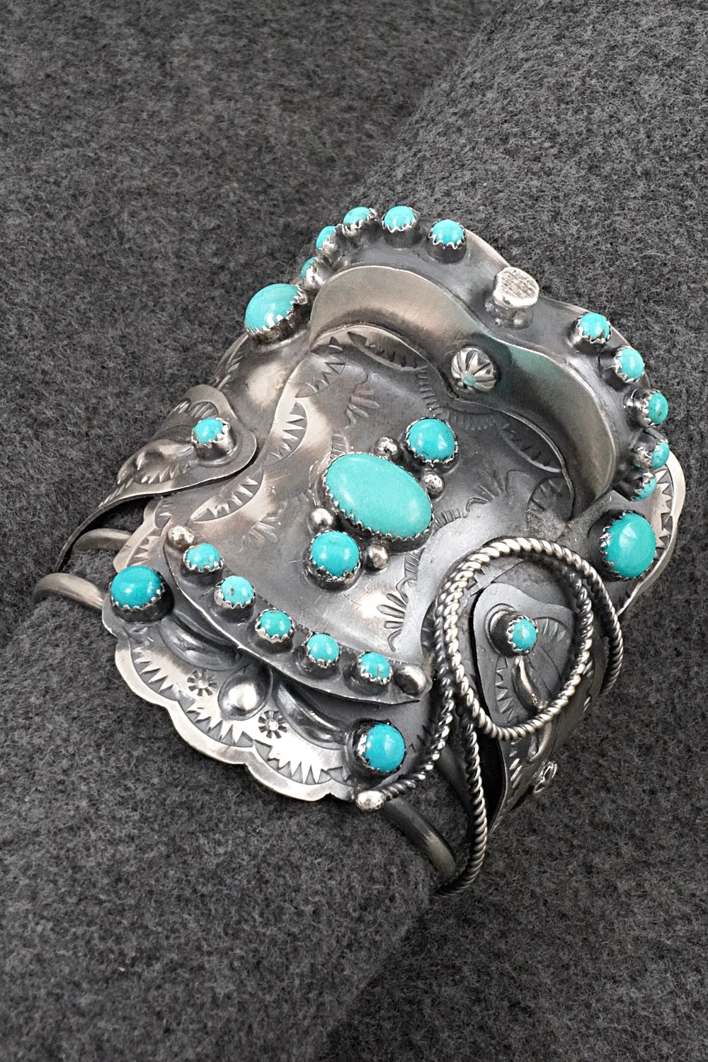 Turquoise & Sterling Silver Bracelet - Tim Yazzie