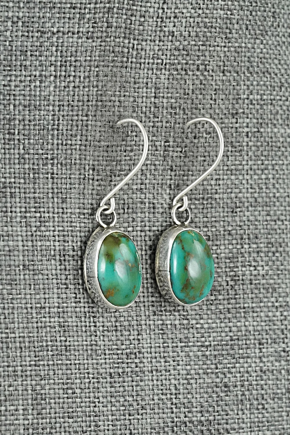 Turquoise & Sterling Silver Earrings - Rosemary Saunders