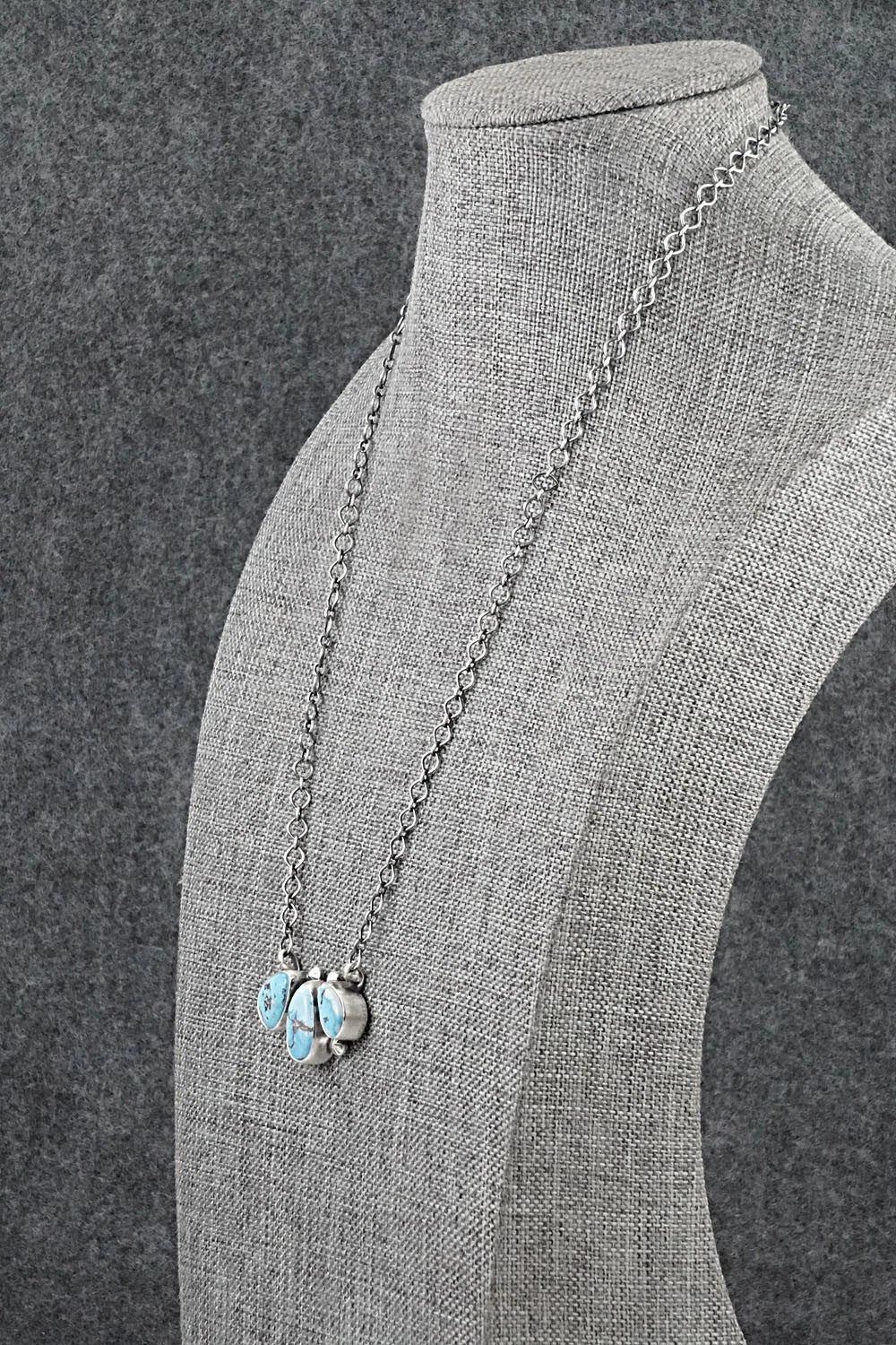 Turquoise & Sterling Silver Necklace - Darrin Livingston