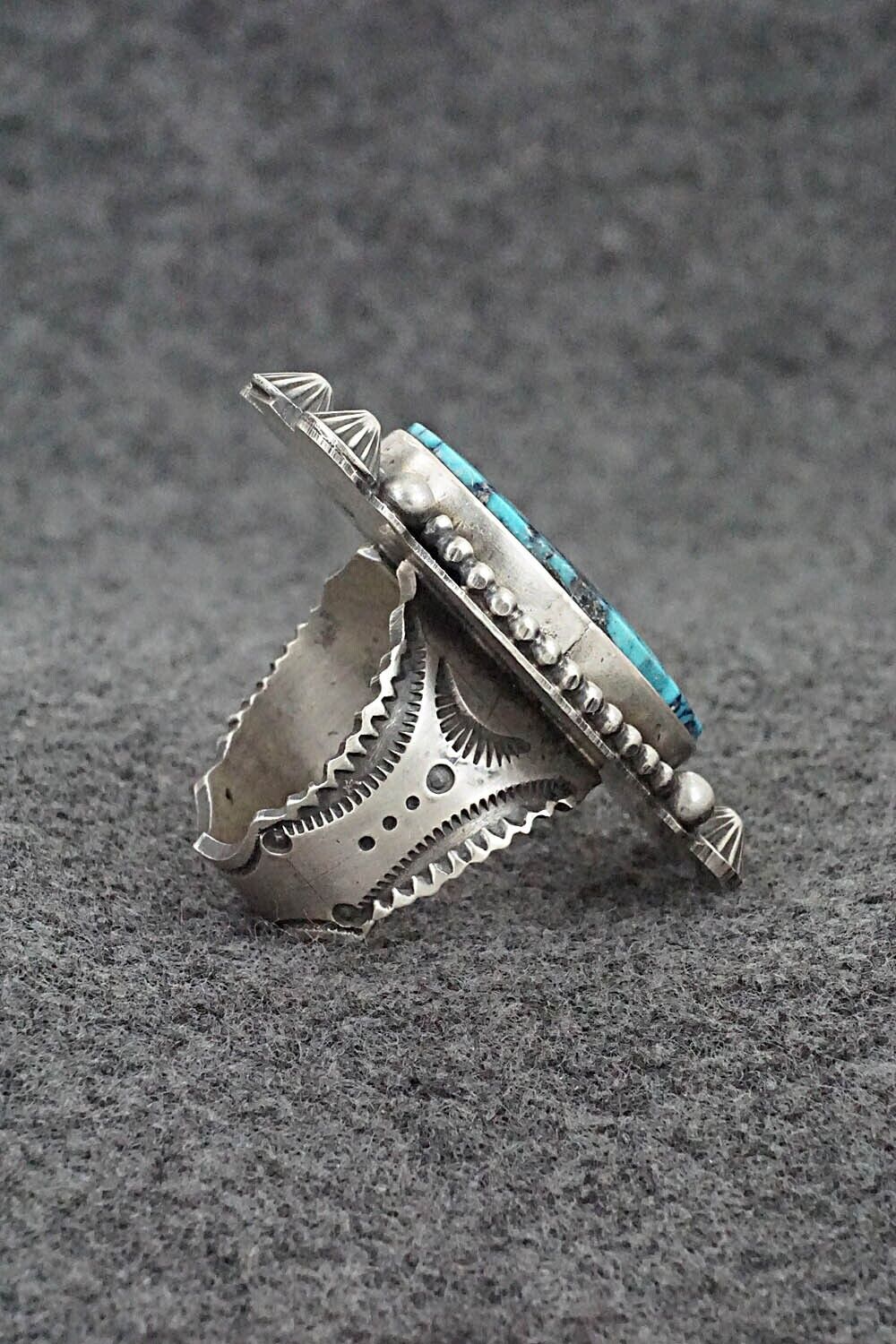 Turquoise & Sterling Silver Ring - Michael Calladitto - Size 9
