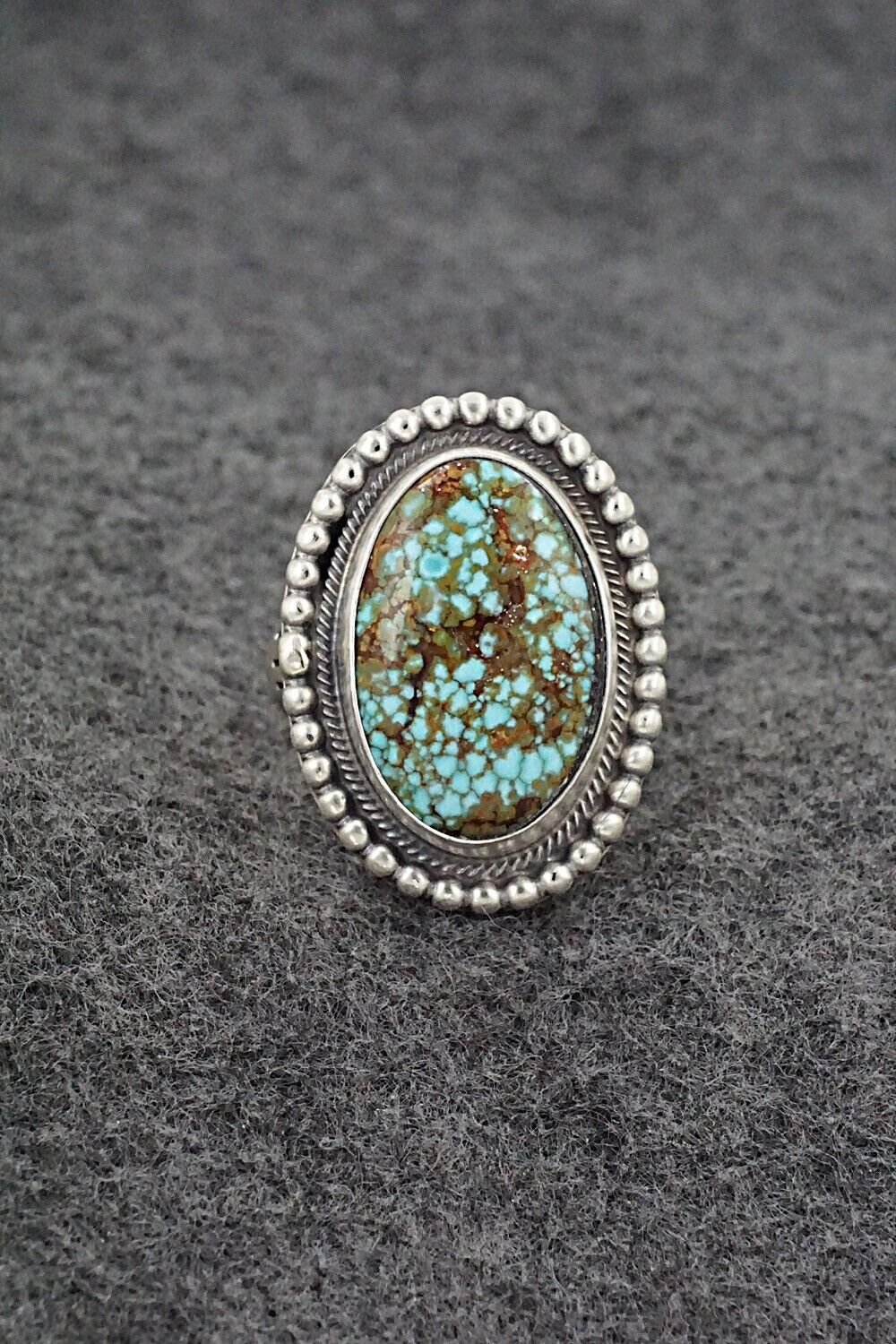 Turquoise & Sterling Silver Ring - Marita Benally - Size 9