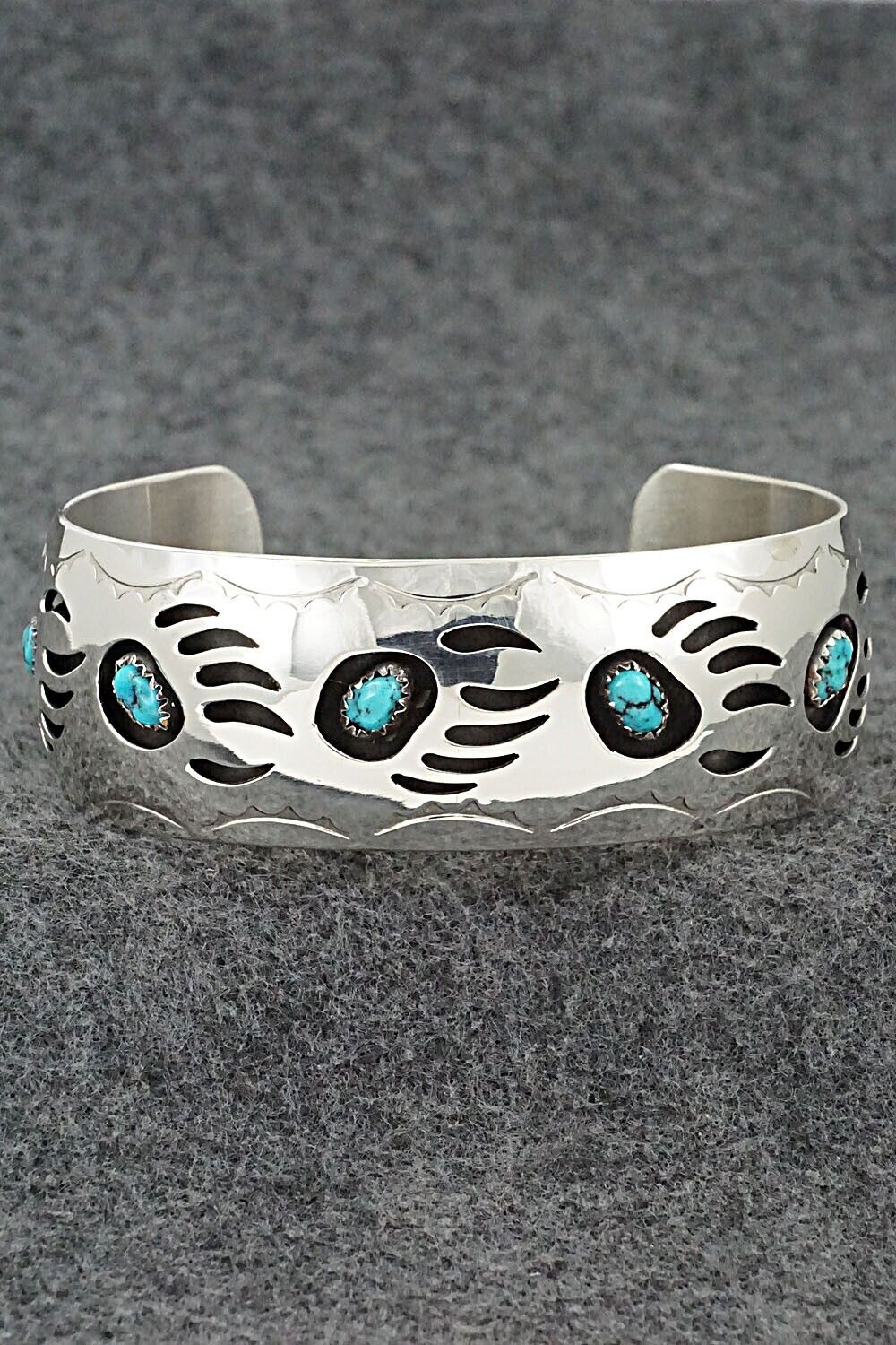 Turquoise & Sterling Silver Bracelet - Pearlene Spencer