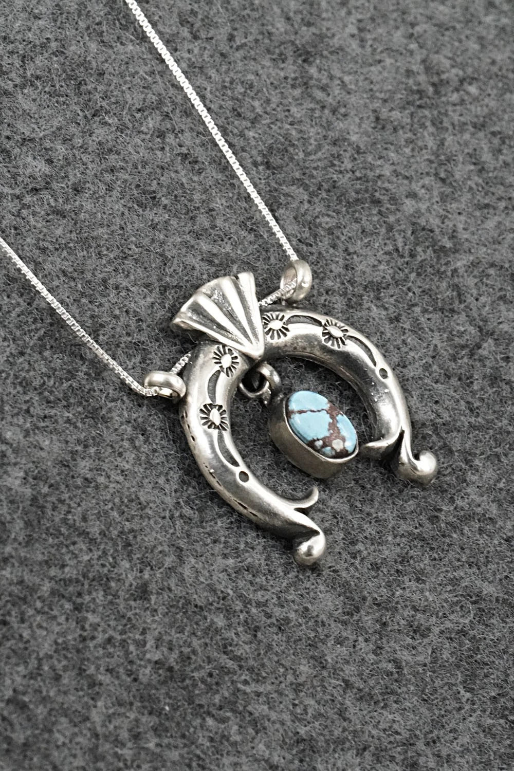 Turquoise & Sterling Silver Necklace - Gary Shorty