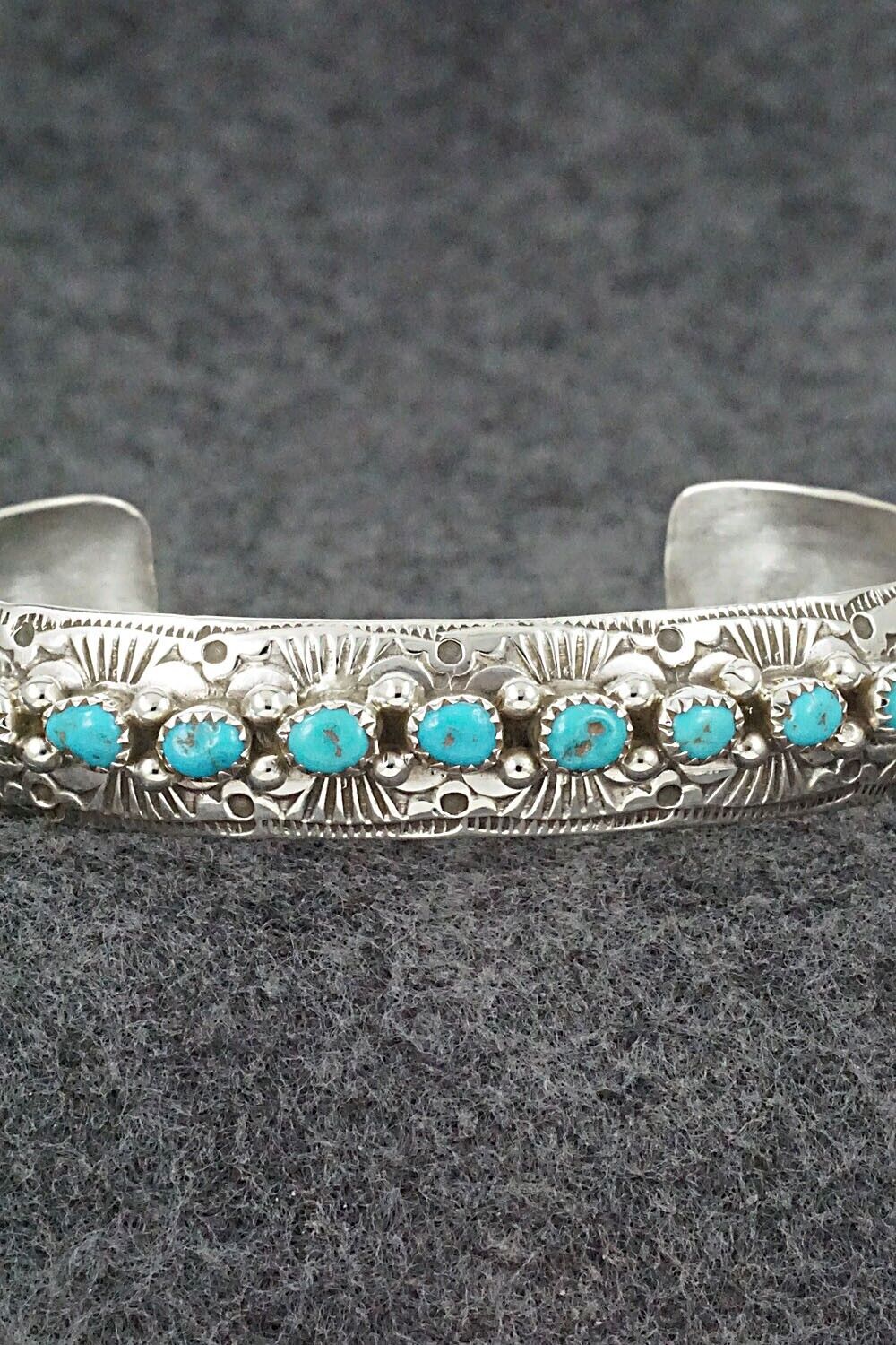 Turquoise & Sterling Silver Bracelet - Grace Silver