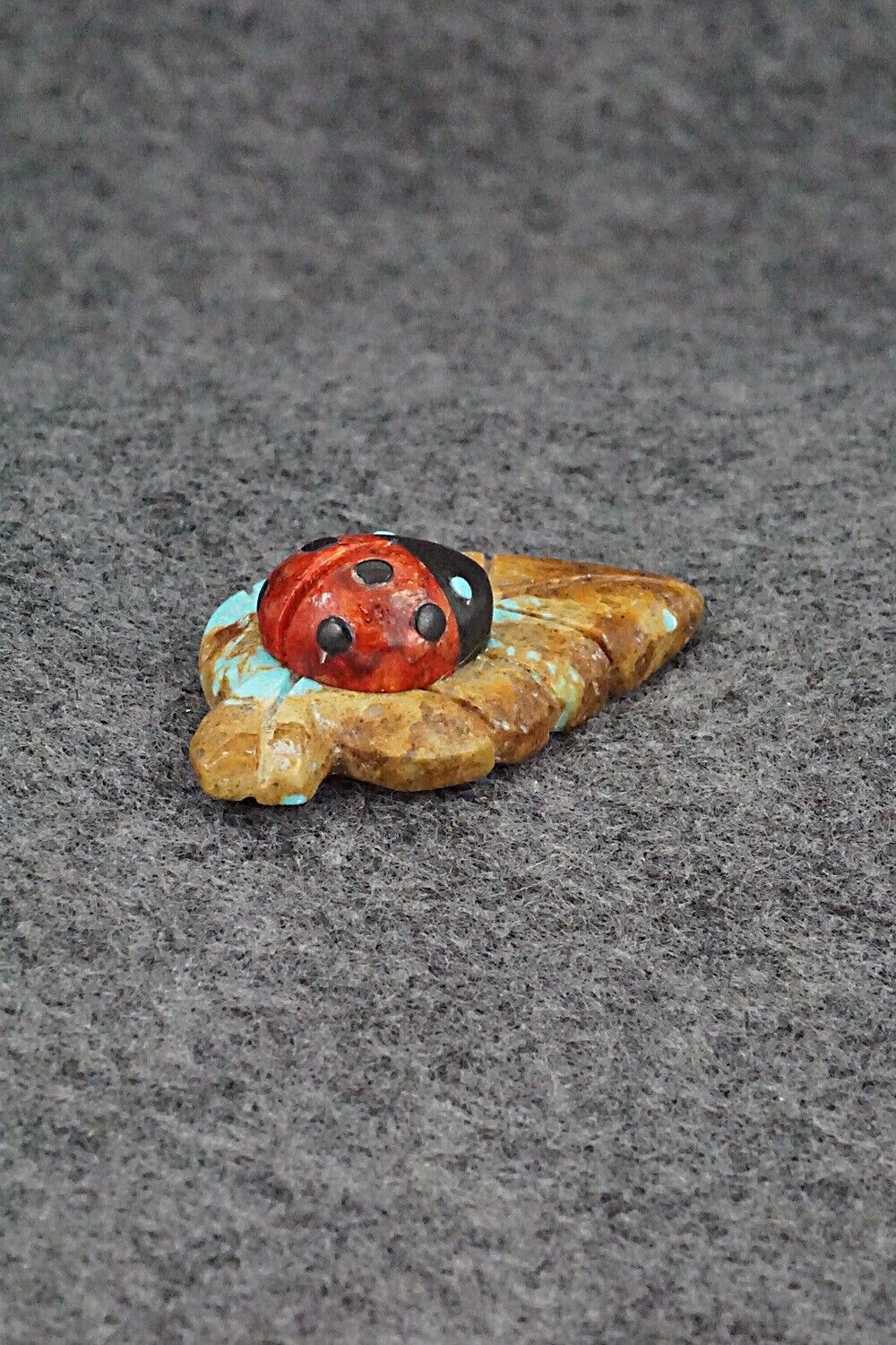 Ladybug Zuni Fetish Carving - Reynold Lunasee