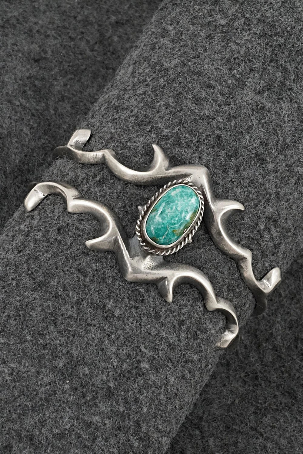 Turquoise & Sterling Silver Bracelet - Eugene Gruber