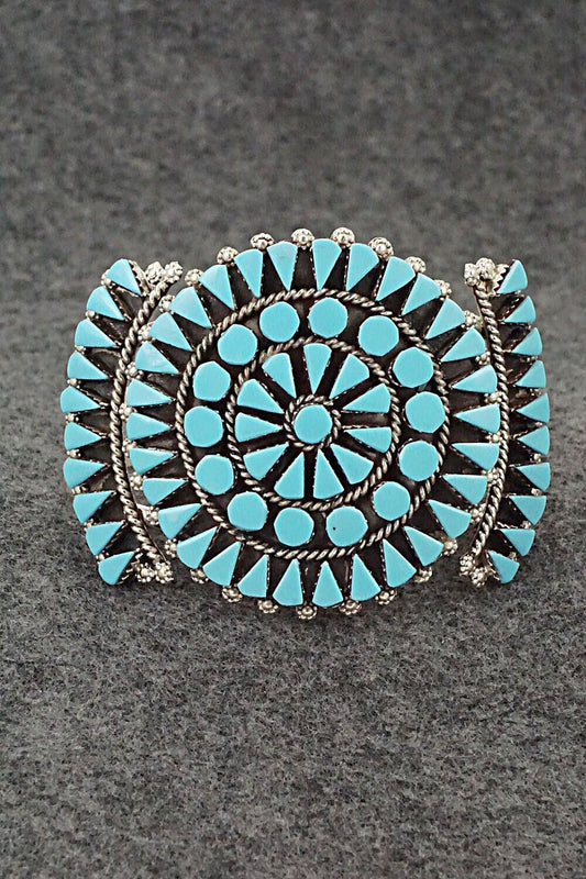 Turquoise & Sterling Silver Bracelet - Merlinda Chavez