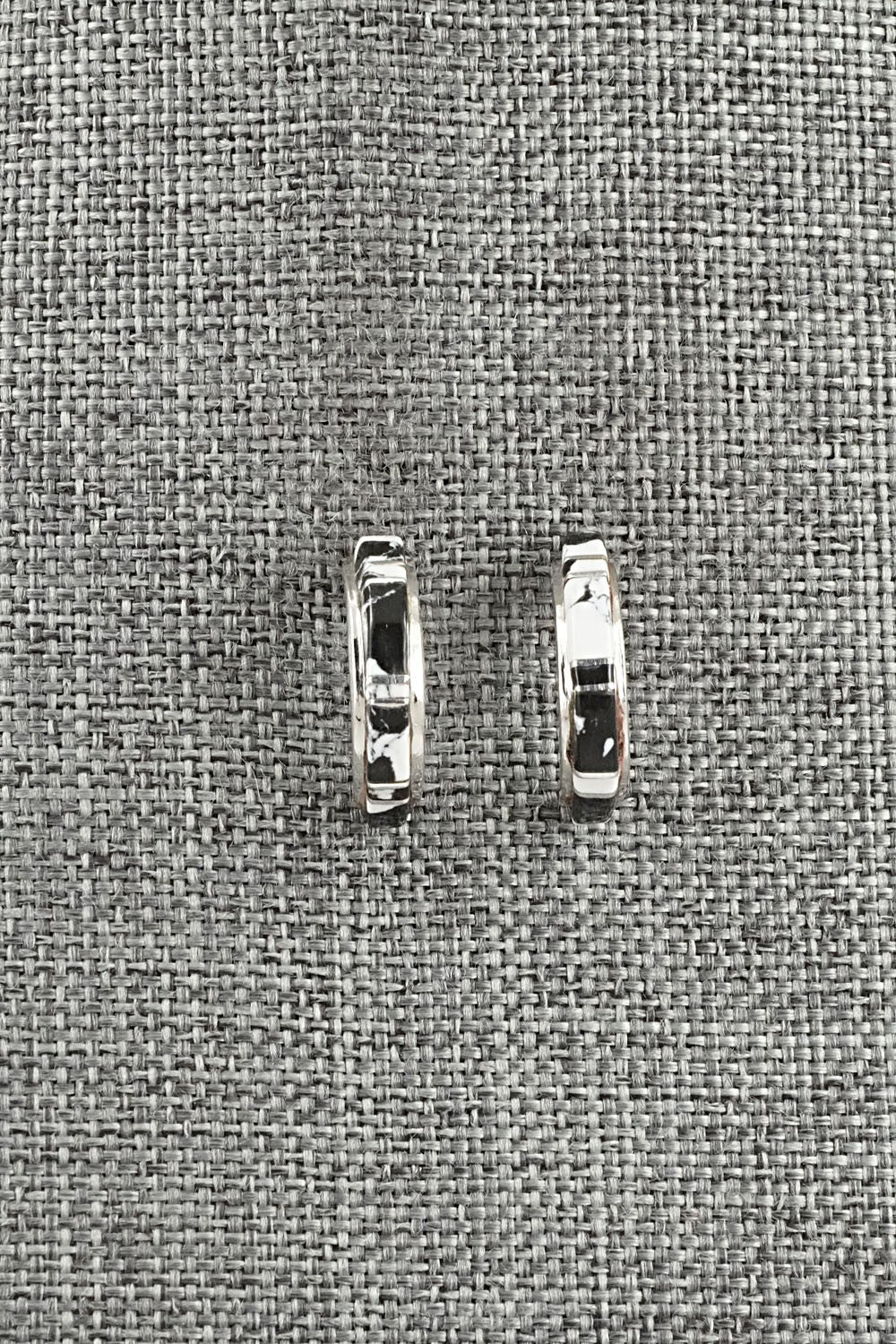 White Buffalo & Sterling Silver Earrings - Terrance Panteah