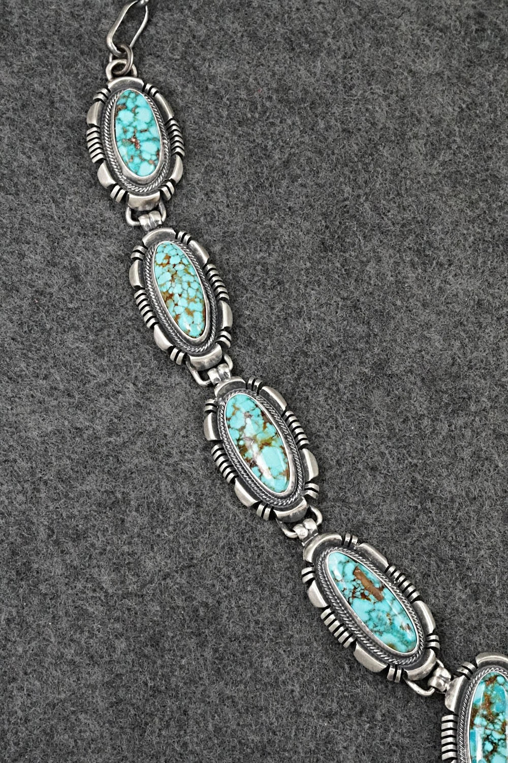 Turquoise & Sterling Silver Necklace and Earrings Set - Mark Yazzie