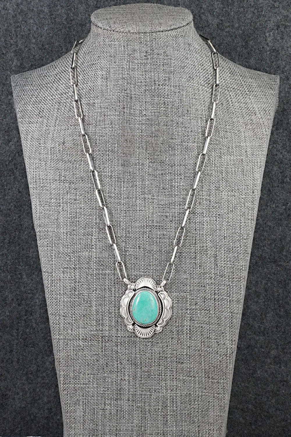 Turquoise & Sterling Silver Necklace - Randy Boyd