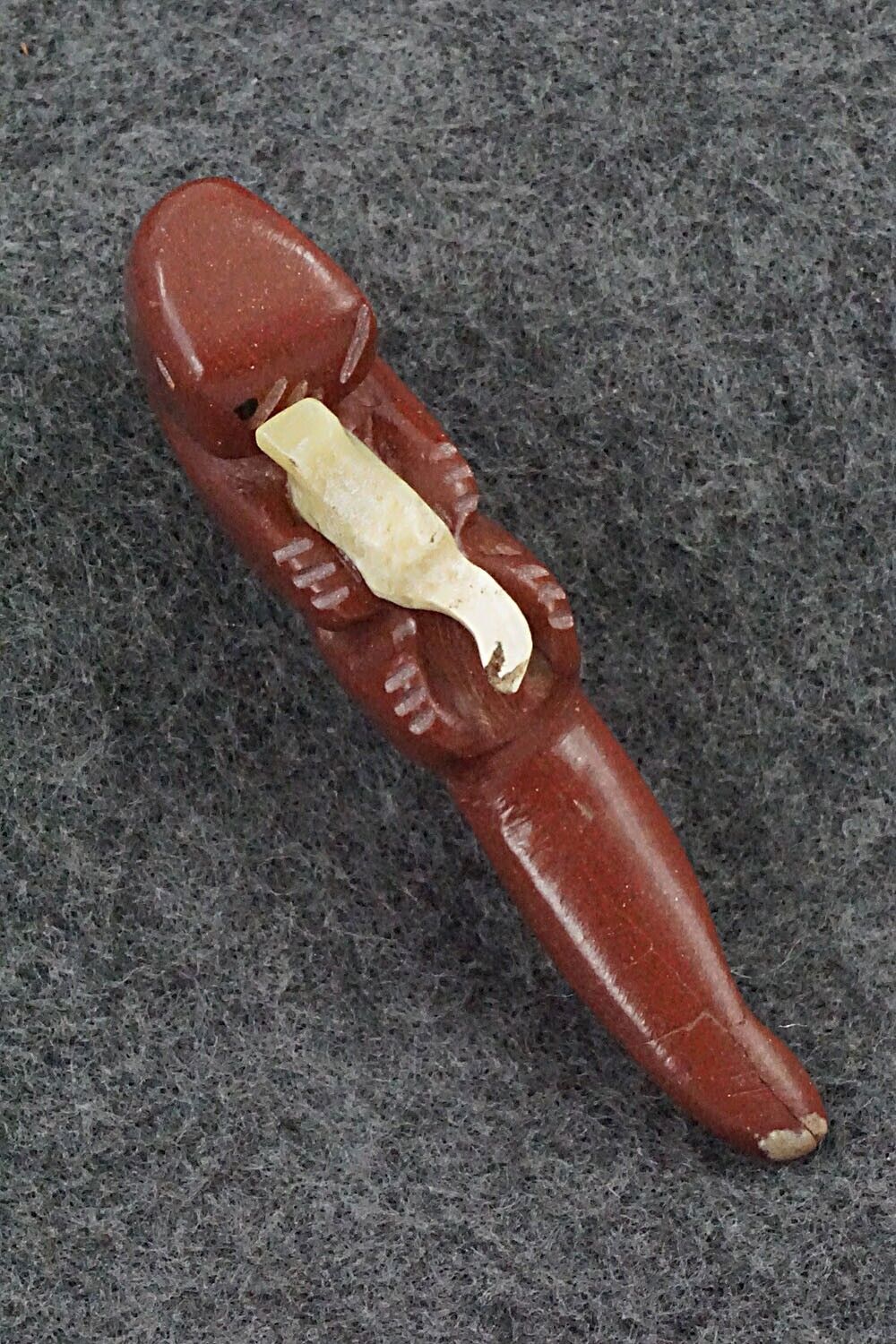 Otter with Pup Zuni Fetish Carving - Justin Red Elk