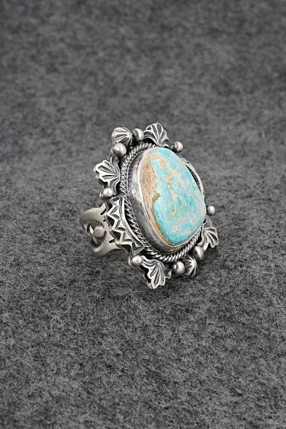 Turquoise & Sterling Silver Ring - Randy Boyd - Size 6.5