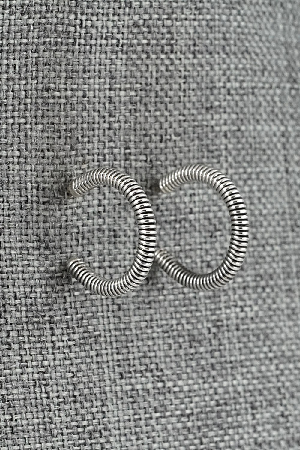 Sterling Silver Hoop Earrings - Elaine Tahe