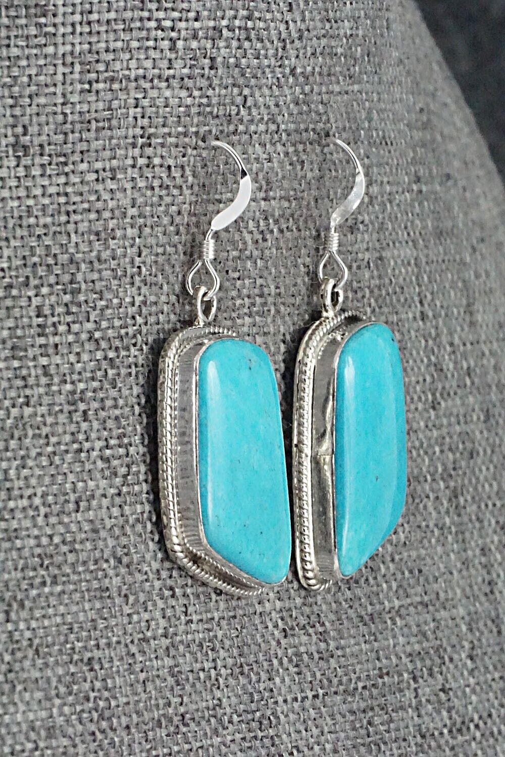 Turquoise and Sterling Silver Earrings - Sharon McCarthy