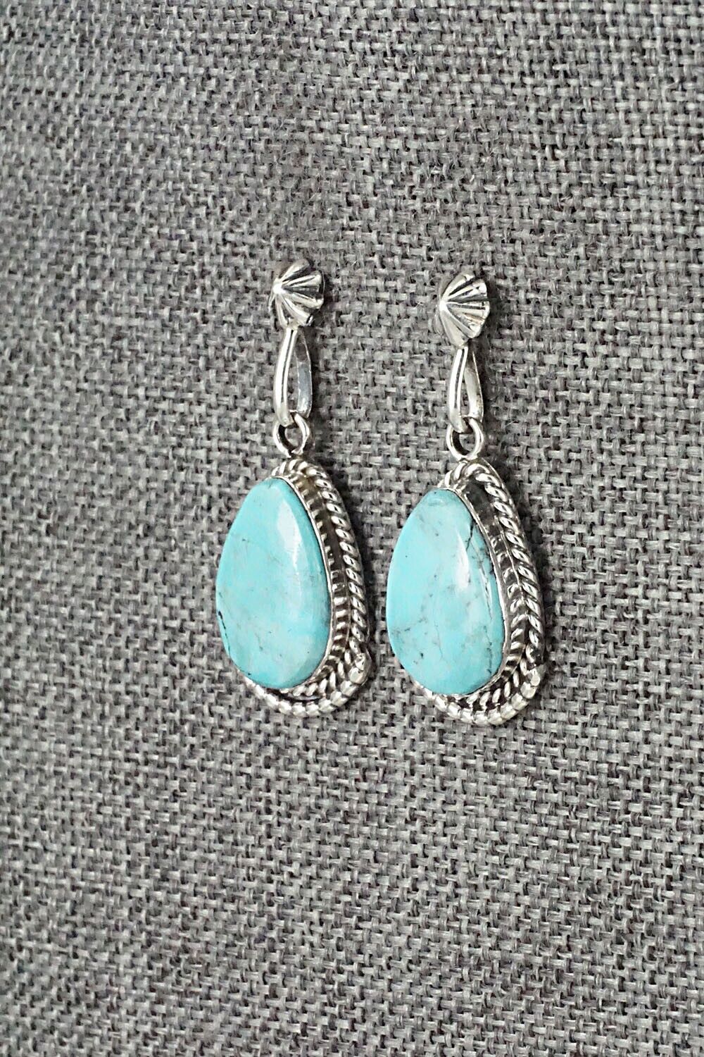 Turquoise and Sterling Silver Earrings - Sharon McCarthy