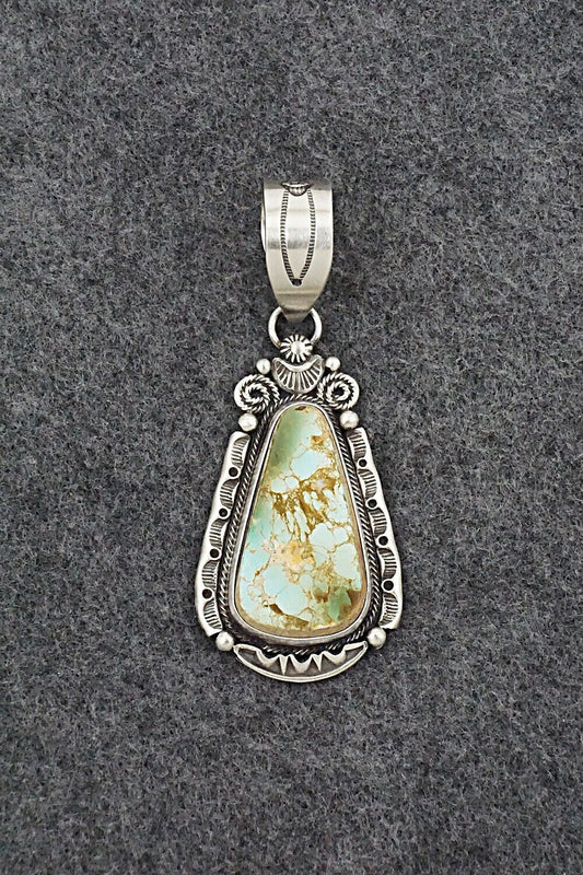 Turquoise & Sterling Silver Pendant - Jackson Hoskie