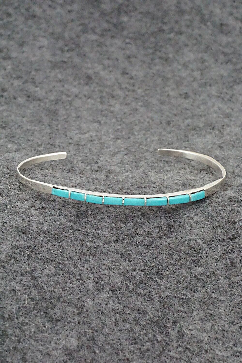 Turquoise & Sterling Silver Bracelet - Jeanette Chavez