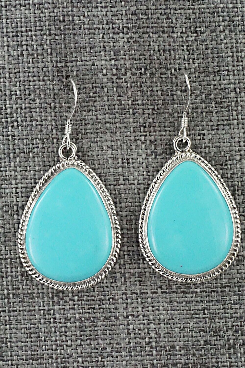 Turquoise and Sterling Silver Earrings - Sharon McCarthy