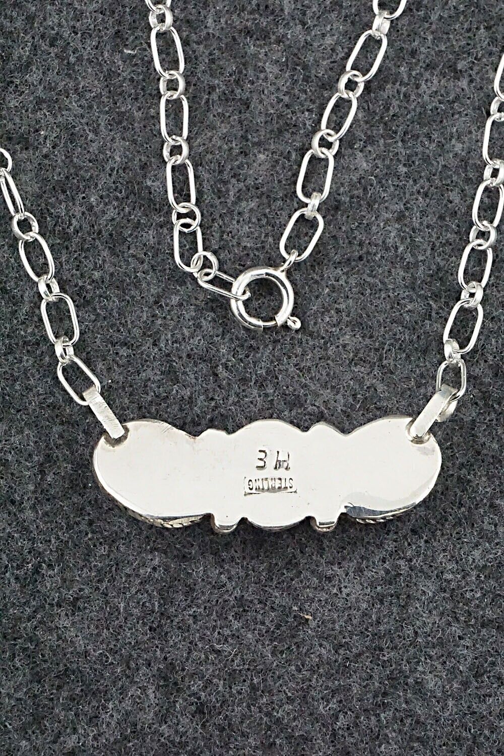 Turquoise & Sterling Silver Necklace - Ernest Hawthorne