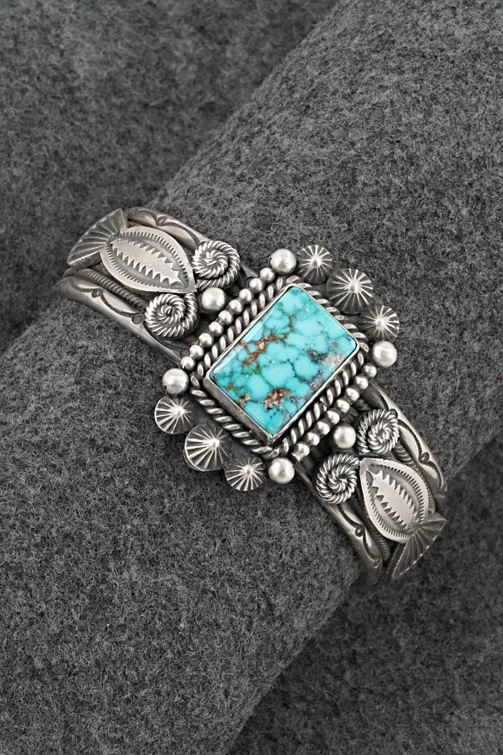 Turquoise & Sterling Silver Bracelet - Michael Calladitto