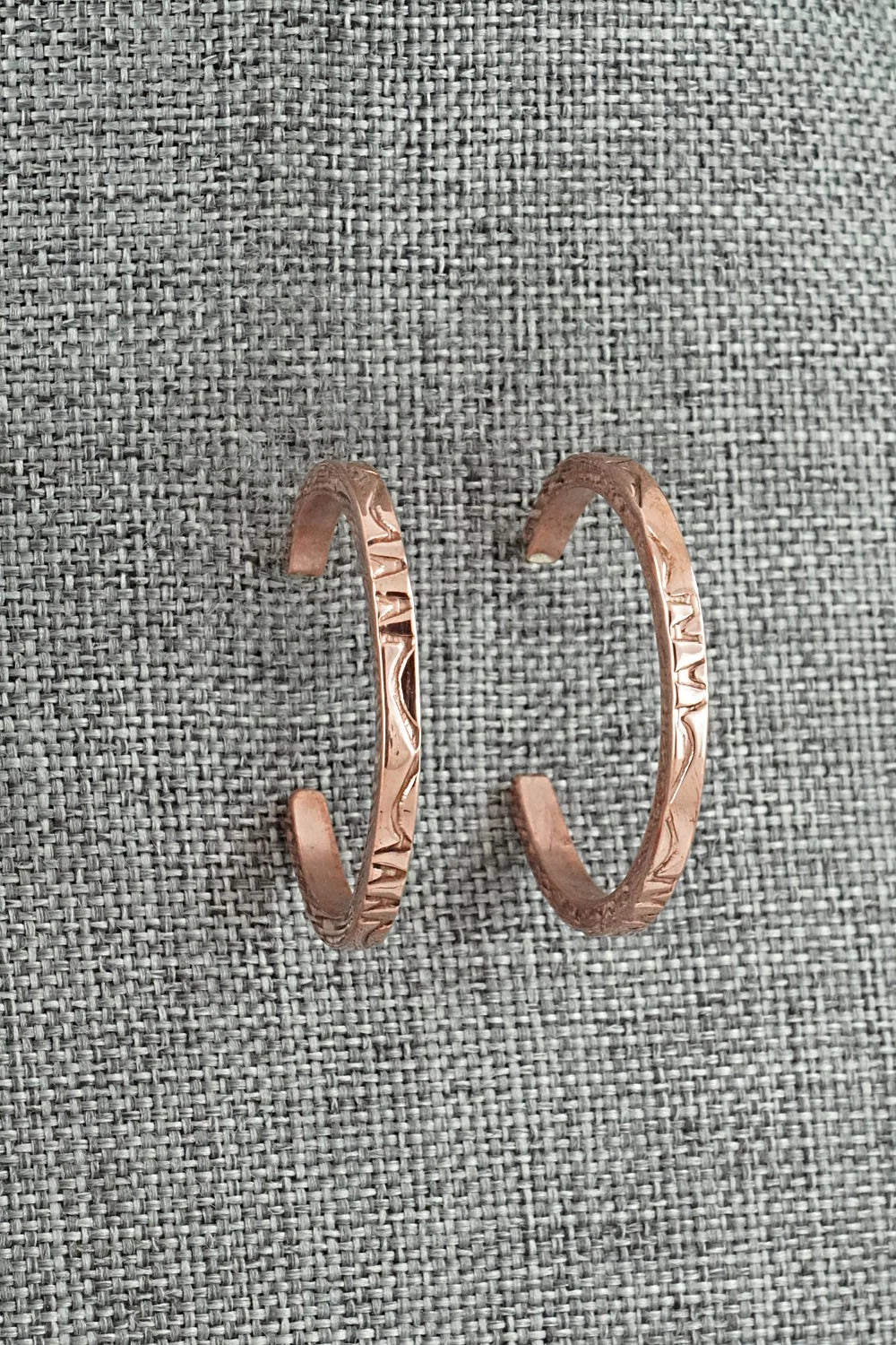 Copper Hoop Earrings - Elaine Tahe