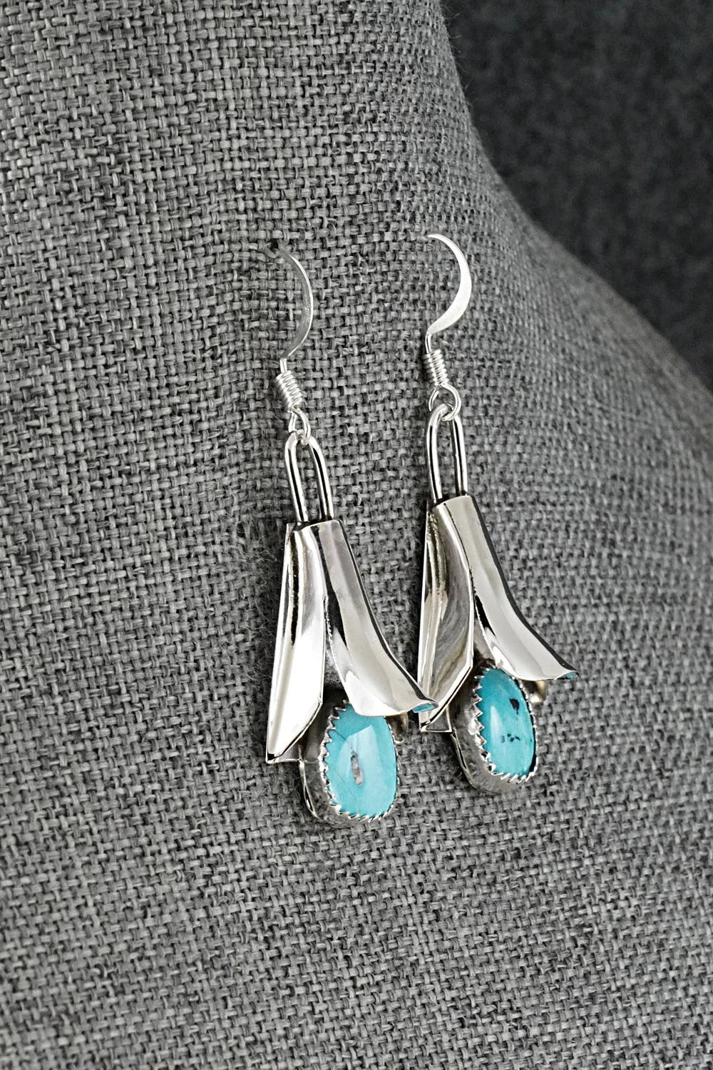 Turquoise & Sterling Silver Squash Blossom Set - Louise Yazzie