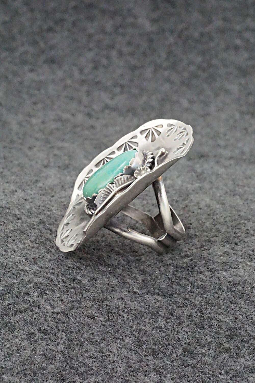 Turquoise & Sterling Silver Ring - Tim Yazzie - Size 7