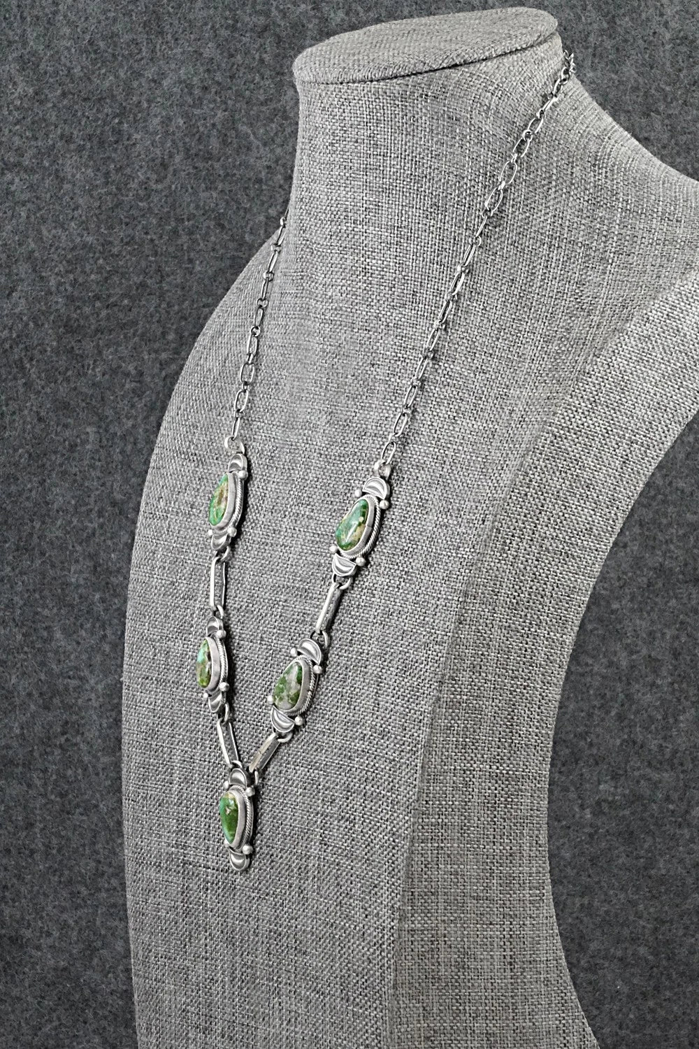 Turquoise & Sterling Silver Necklace - Derrick Gordon