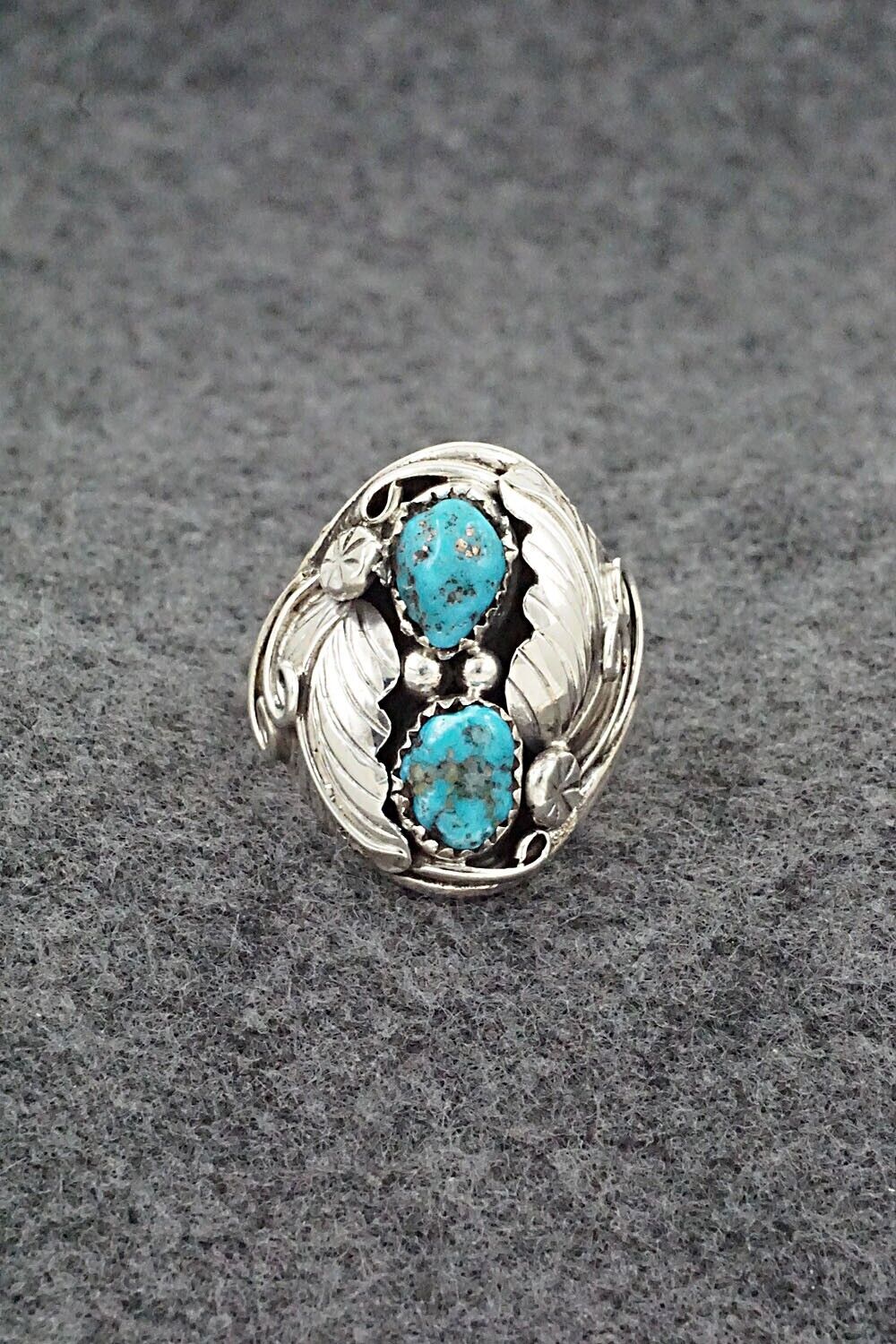 Turquoise & Sterling Silver Ring - Maxine Ramirez - Size 13